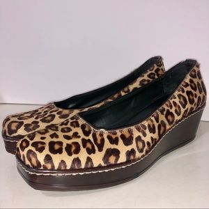 Donald J. Pliner Animal Print Wedges Size 9.5